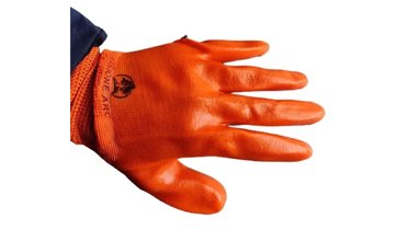 Orange Rubber Safety Gloves Manufacturer, Wholesaler & Supplier in UP, Bihar, India & Nepal